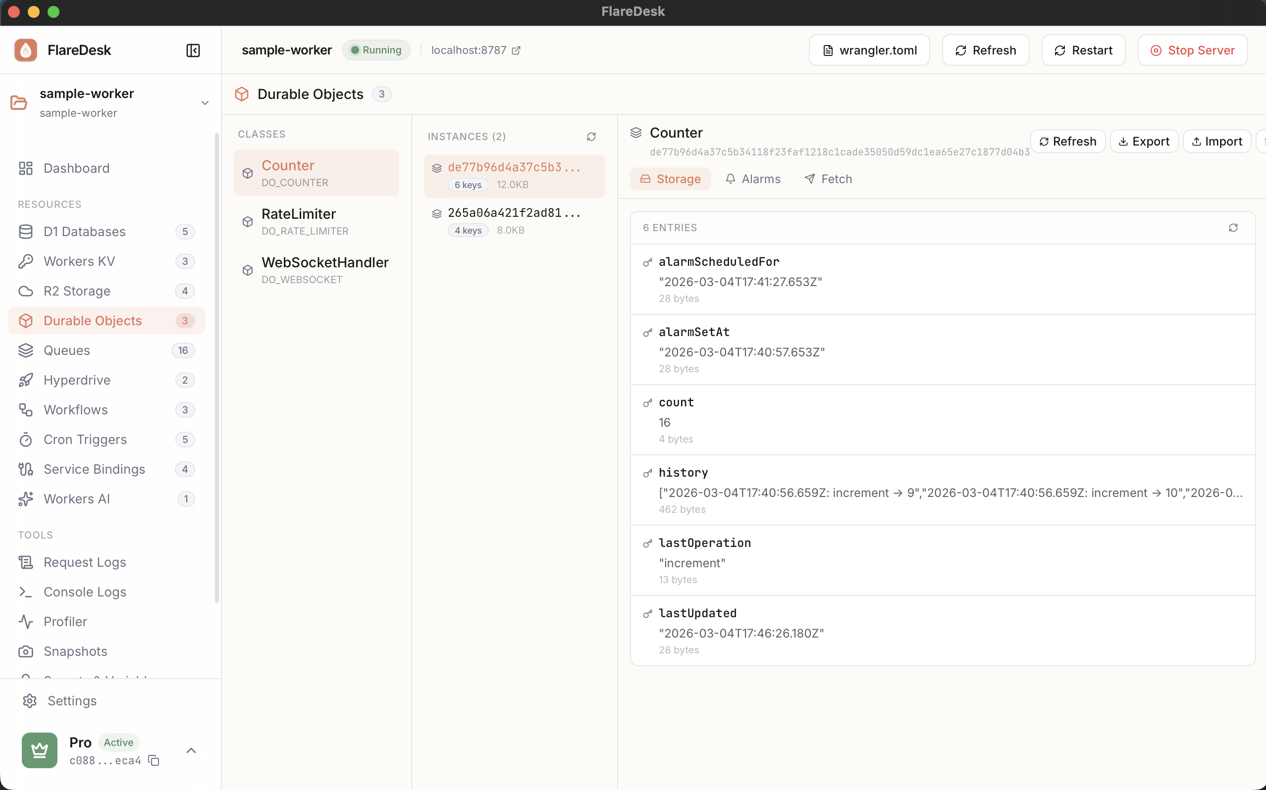 Durable Objects in FlareDesk