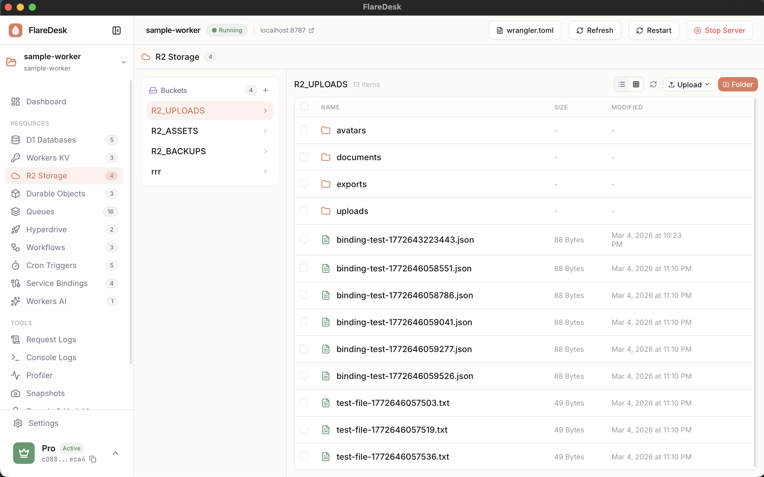 R2 Storage in FlareDesk