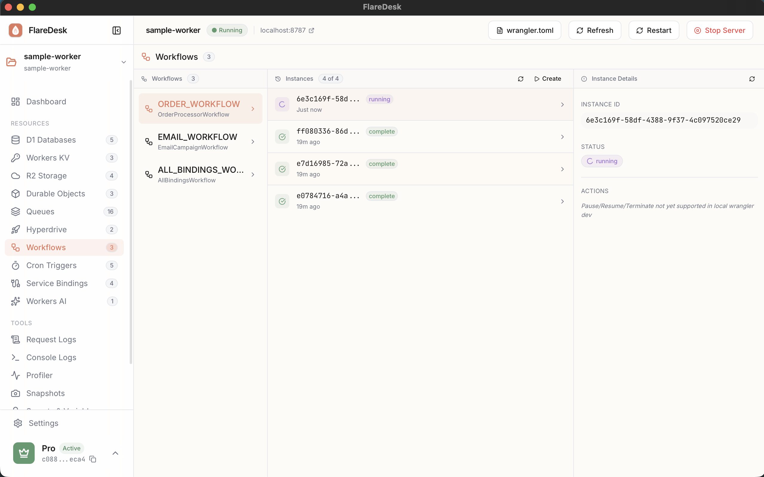 Workflows in FlareDesk